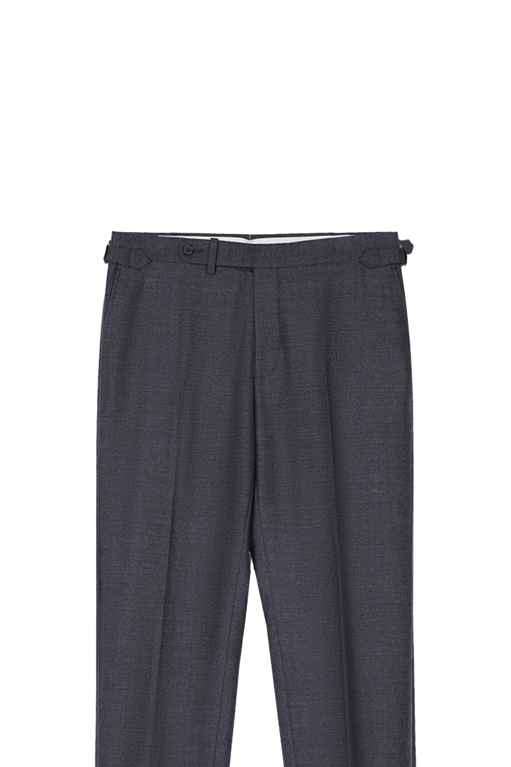 Calça de modelagem italiana, em lã merino 110's 18.25 micron - Cinza