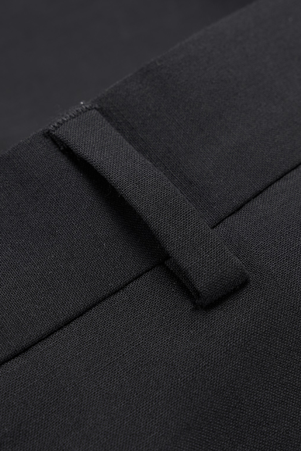 Costume single breasted, em lã merino super 110 18.25 µ com elastano, lapela notched -  Hands-on Preto