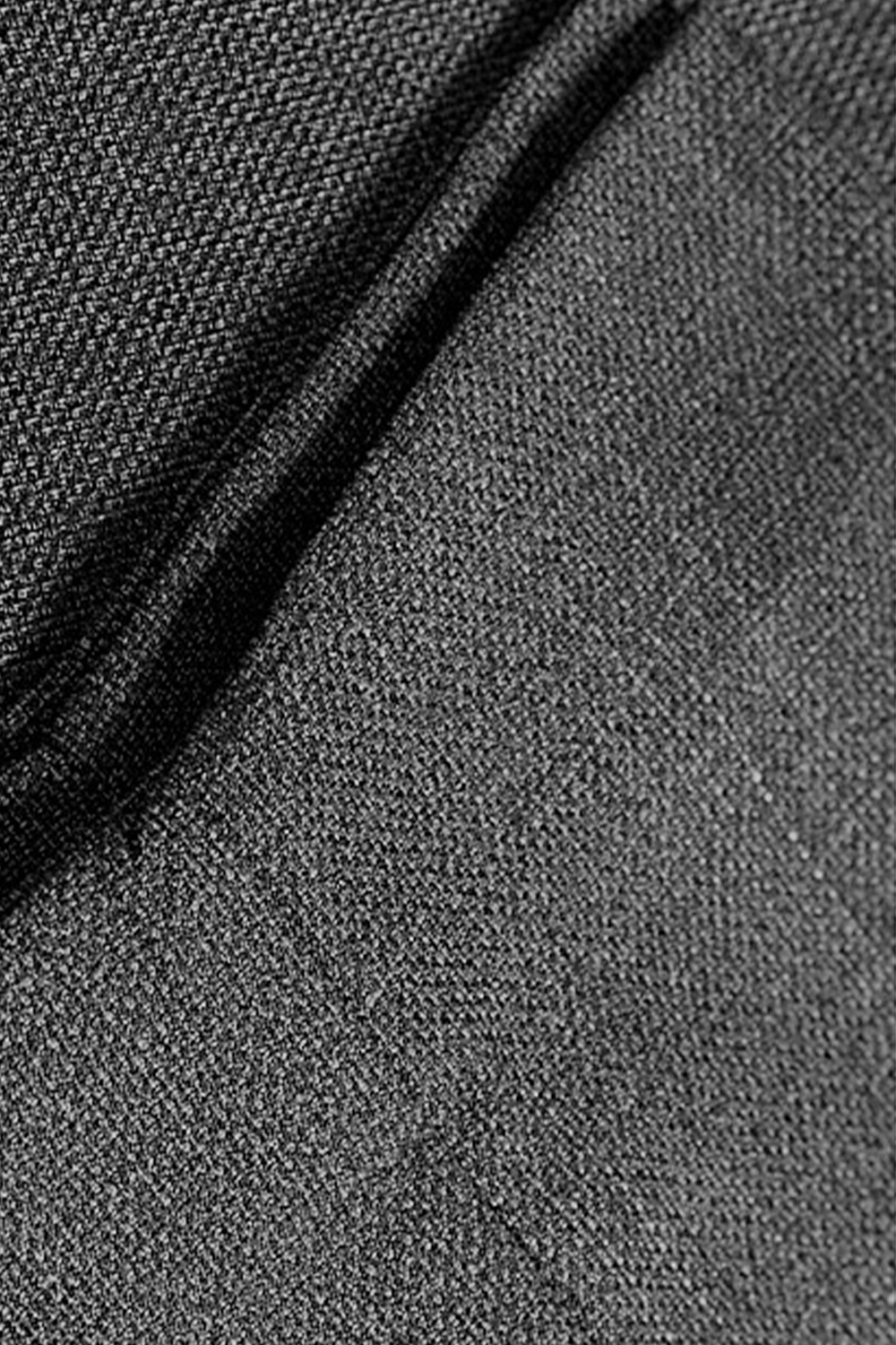 Costume single breasted em poliviscose e elastano, com lapela notched - Cinza grafite
