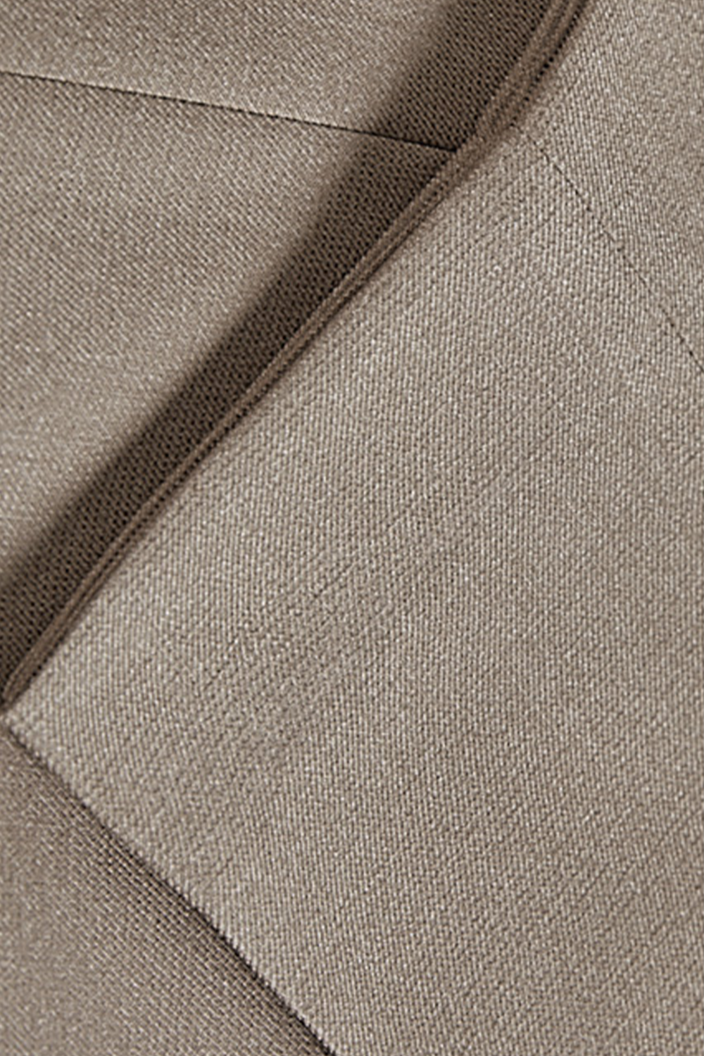 Costume single breasted em poliviscose e elastano, com lapela notched - Khaki