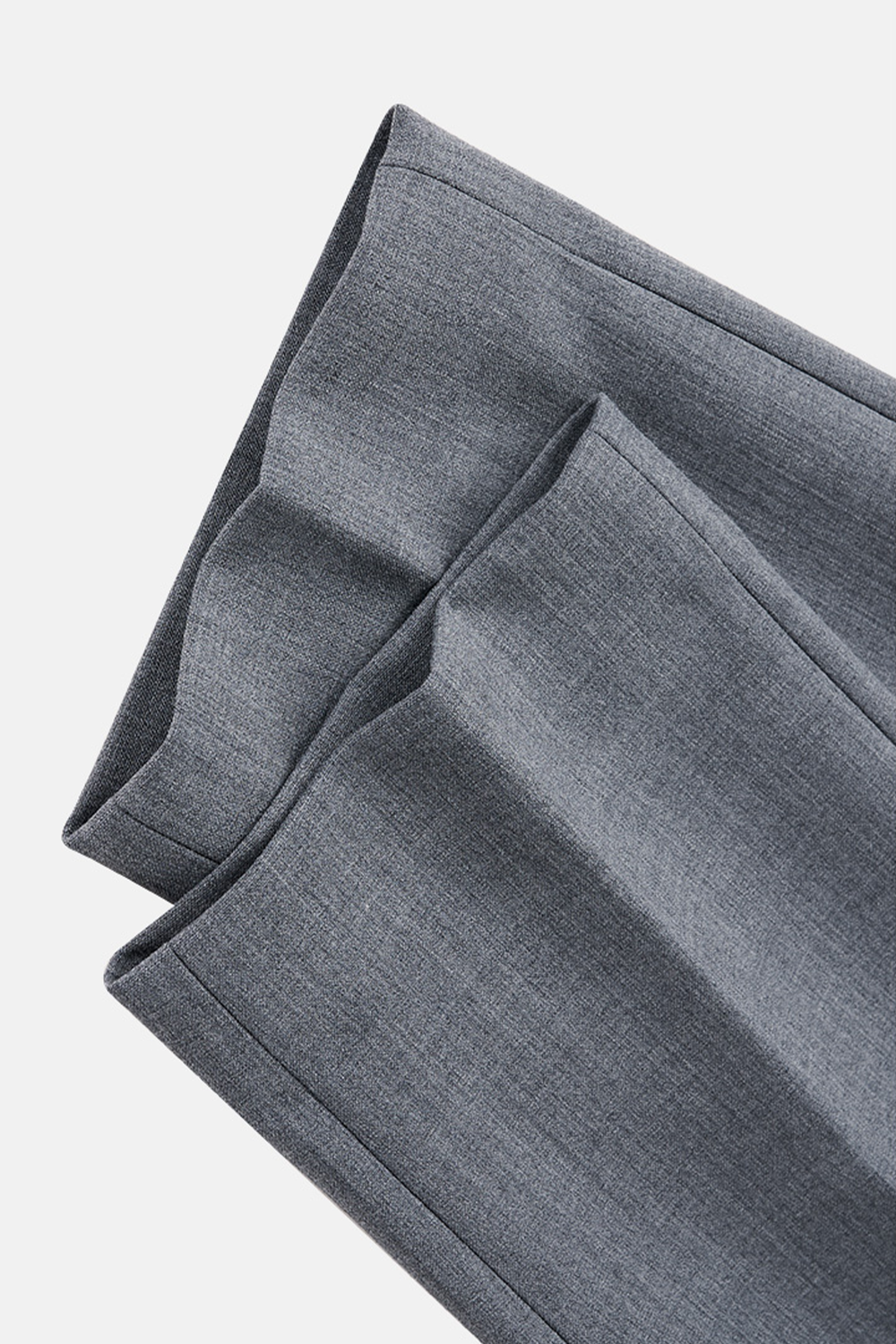 Costume single breasted, em lã tropical com elastano, lapela peak - Efficient Cinza