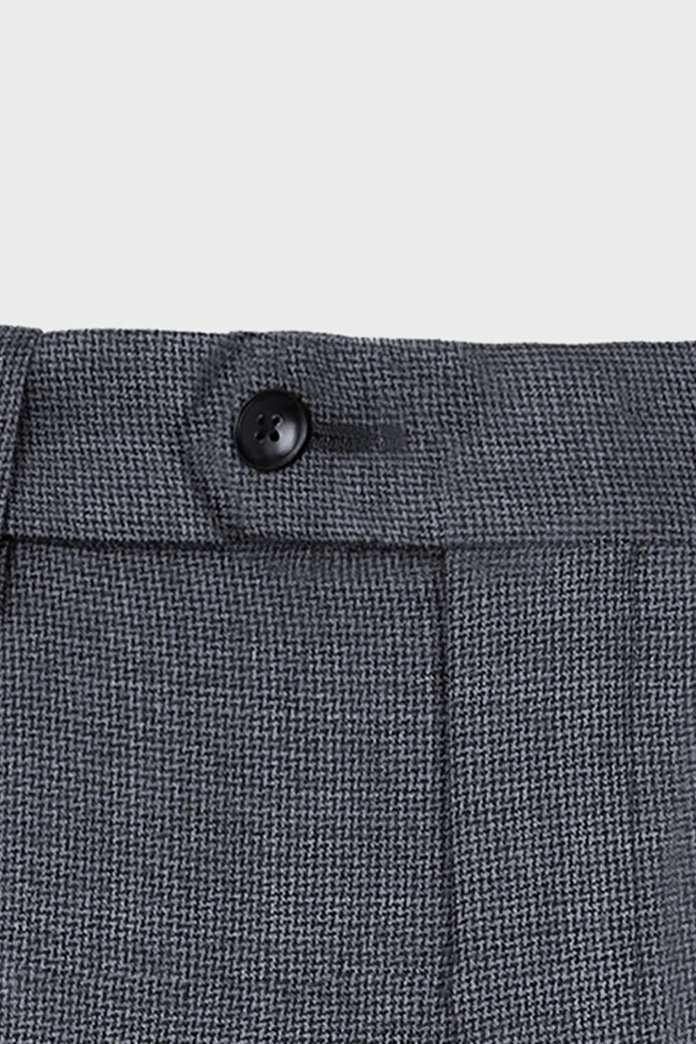 Costume double breasted 4x1 com lapela peak large, 100% lã super 120'S com 17.75 µ - Cinza padronagem