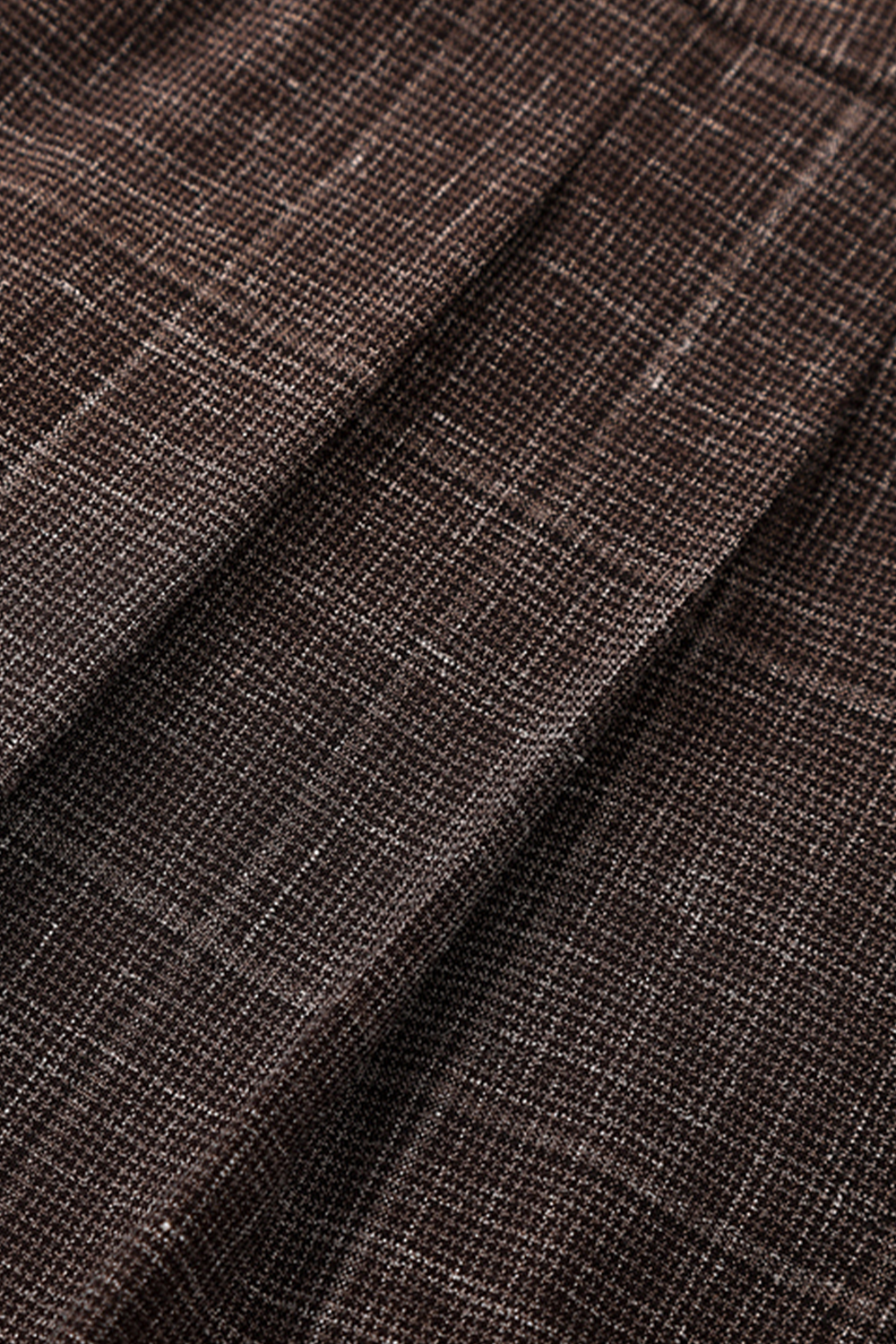 Lanifício Vitale Barberis Canonico - Costume double breasted 6x2, half canvas em lã, linho e seda com lapela peak - Marrom café