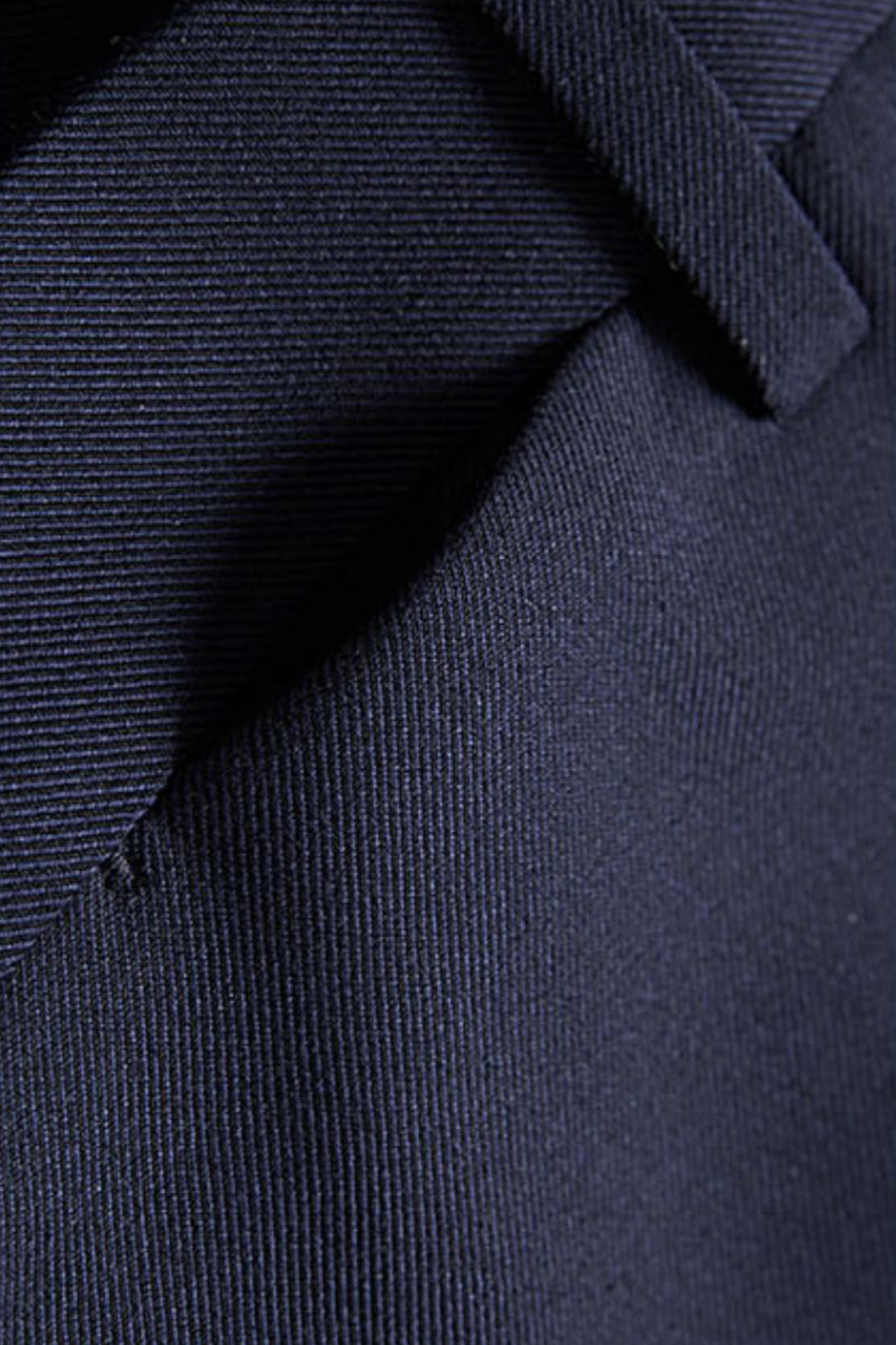 Costume single breasted em poliviscose e elastano, com lapela notched - Azul marinho