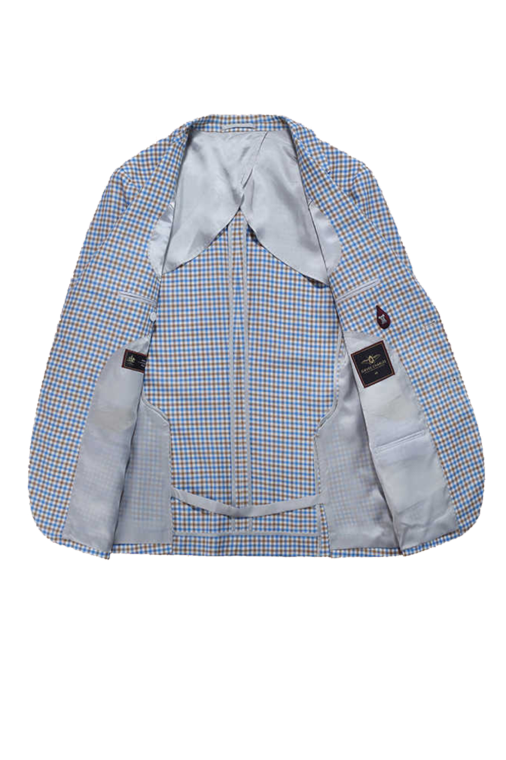 Lanificio F.lli Cerruti 1881 - Blazer desestruturado single breasted com lapela notched, em lã, linho e seda - Padrongam gingham