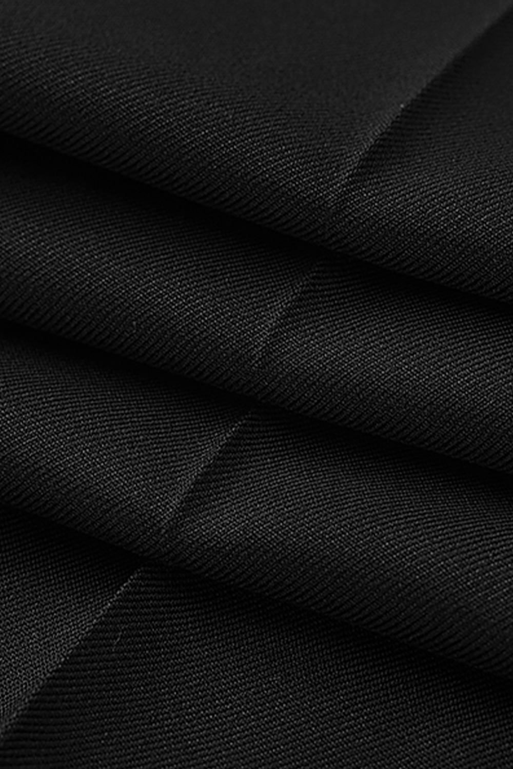 Costume double breasted 6x2, em polilã e tencel, com lapela peak- Preto nobre