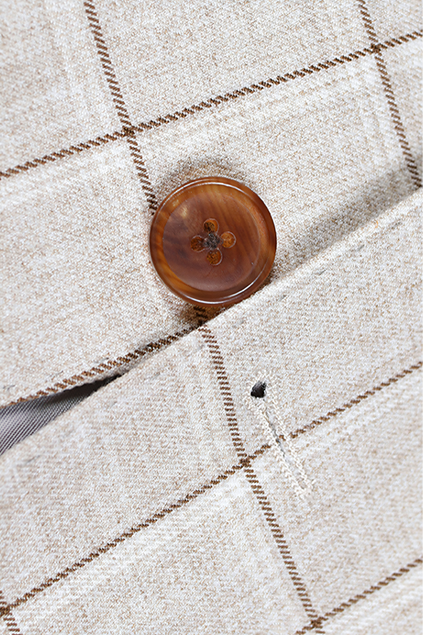 Blazer single breasted com lapela notched - Ghiaccio Padronagem