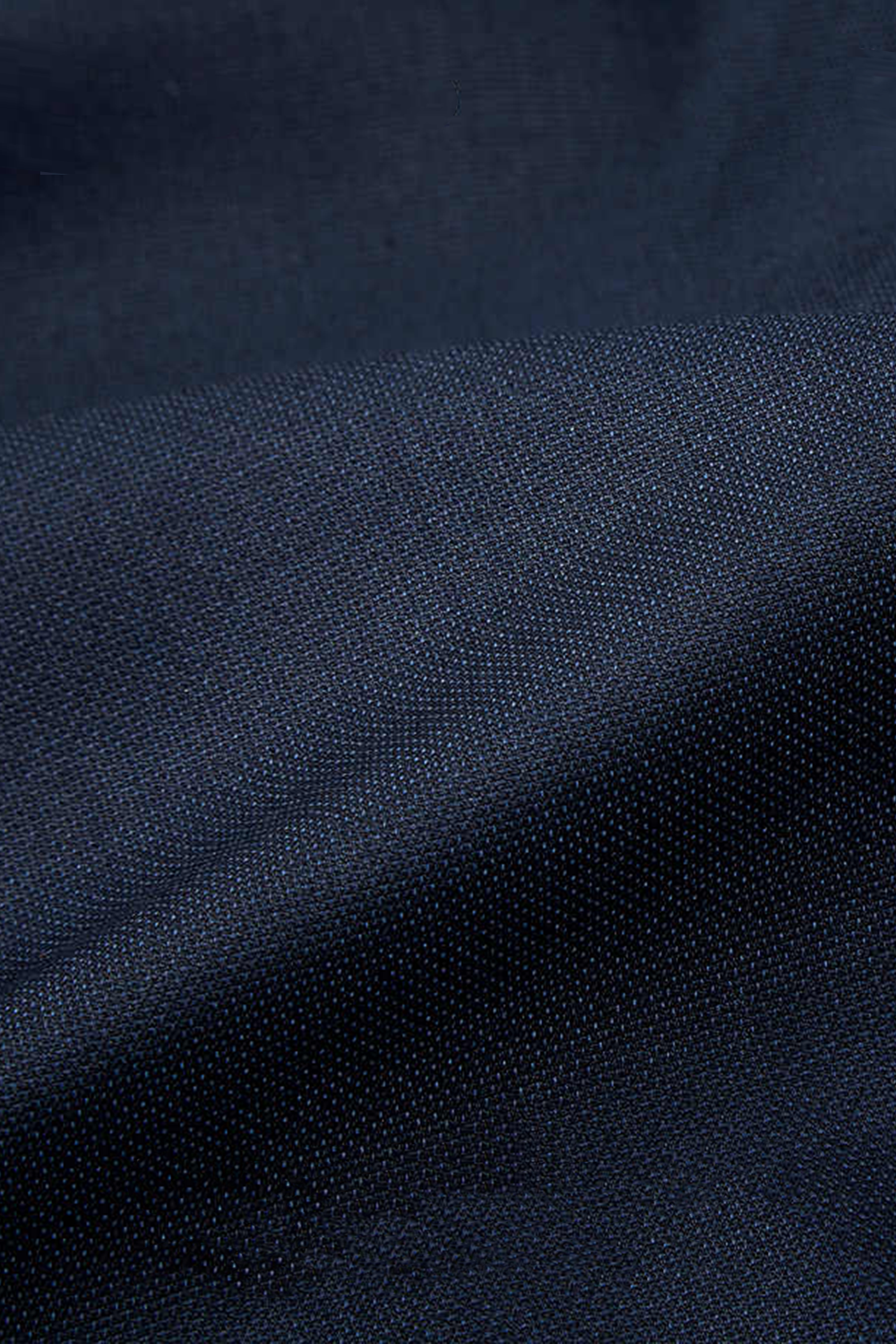 Costume single breasted em poliviscose, com lapela notched média - Azul Marinho
