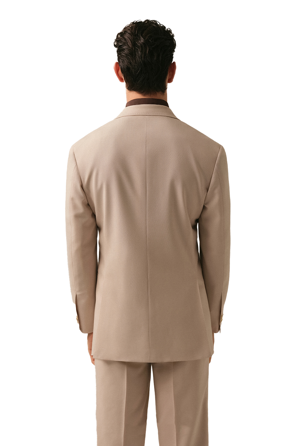 Blazer single breasted com lapela notched, 100% lã high twist, super 100'S com 18.75 µ - Salmão
