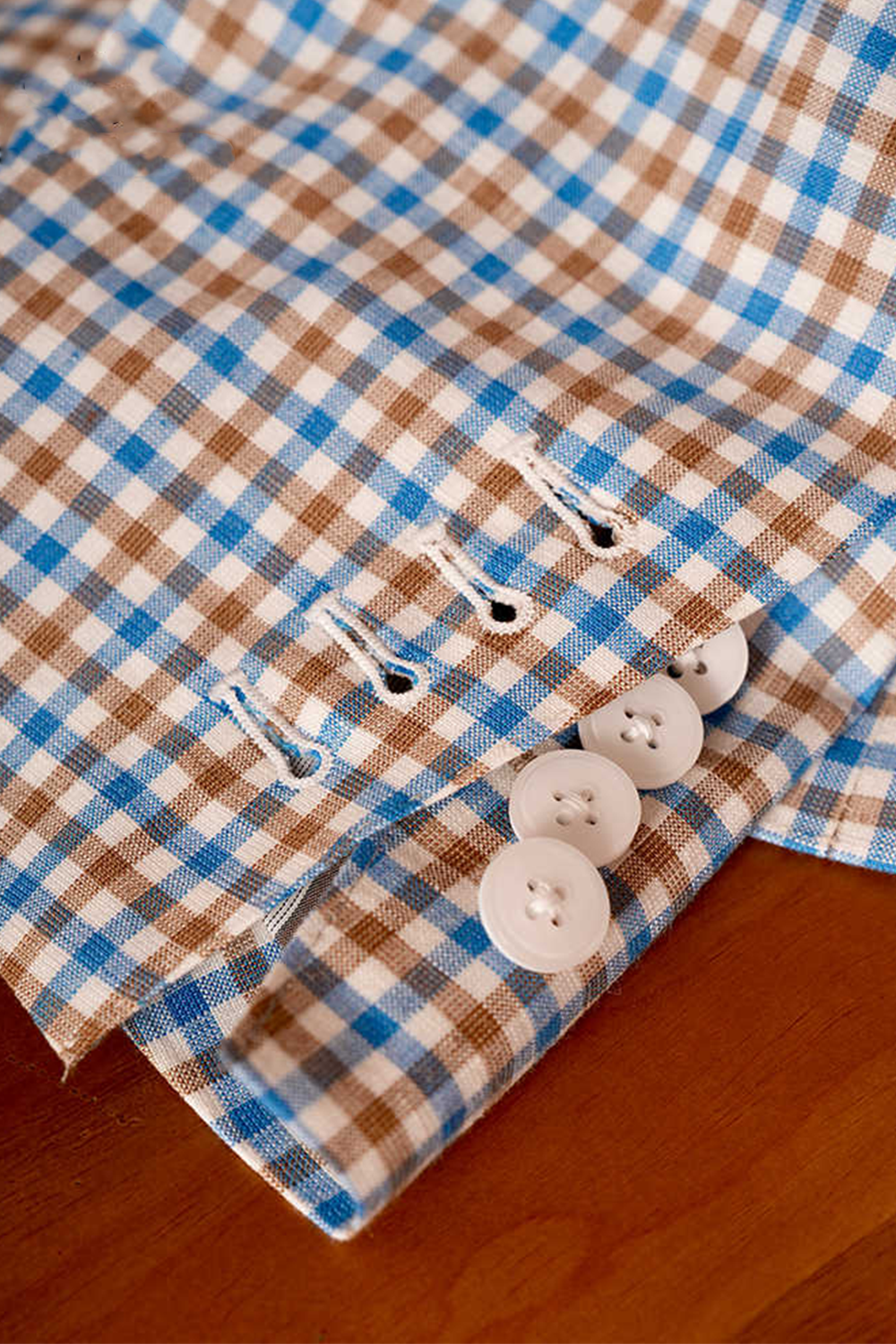 Lanificio F.lli Cerruti 1881 - Blazer desestruturado single breasted com lapela notched, em lã, linho e seda - Padrongam gingham