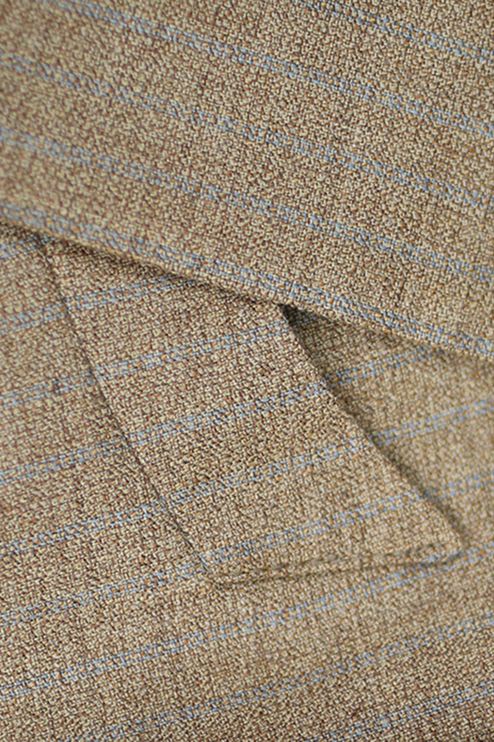 Blazer double breasted 6x2 com lapela peak, em lã, linho e seda – Páglia - Padronagem
