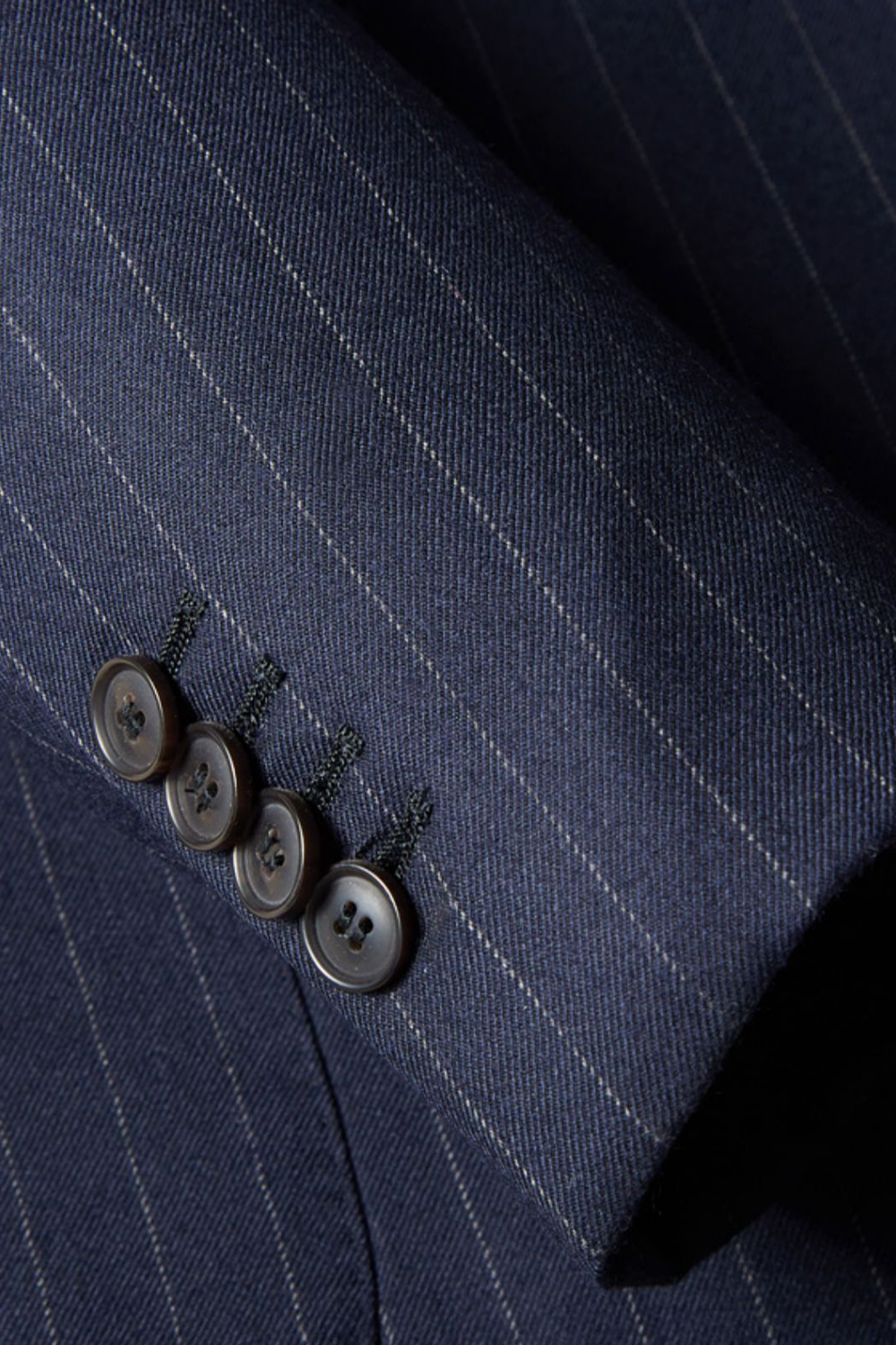 Blazer double breasted, em lã tropical com lapela peak - Risca de Giz
