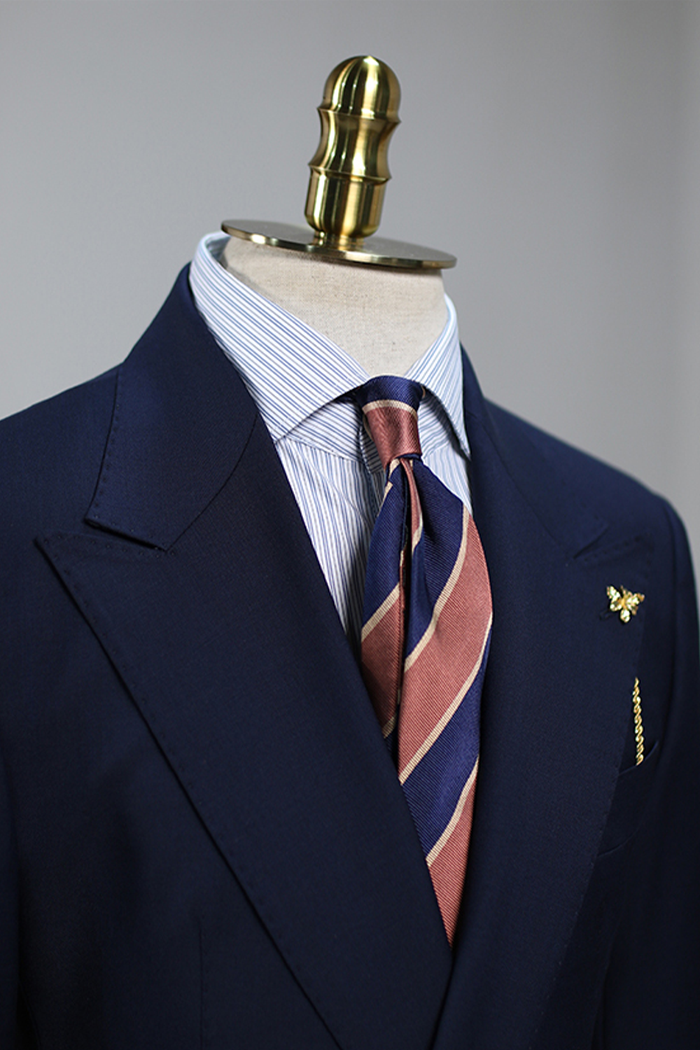 Blazer marinheiro, double breasted 4x1 com lapela peak - Navy Azul