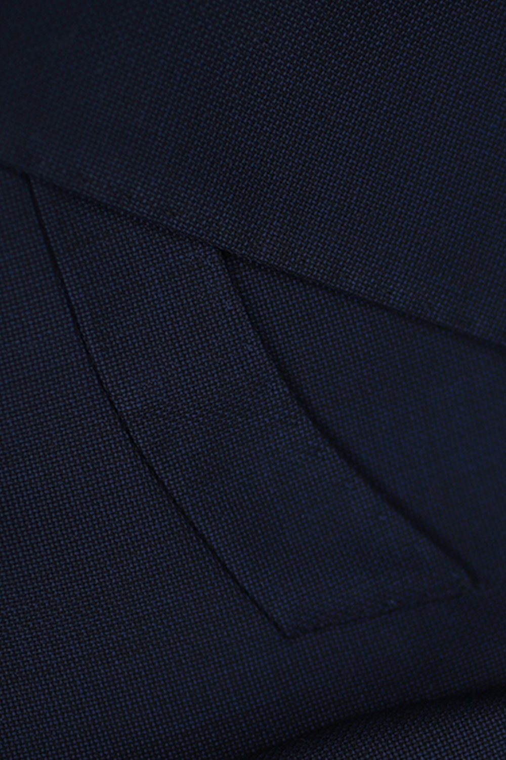 Blazer marinheiro, em lã tropical double breasted 6x4 com lapela peak large - Navy Azul
