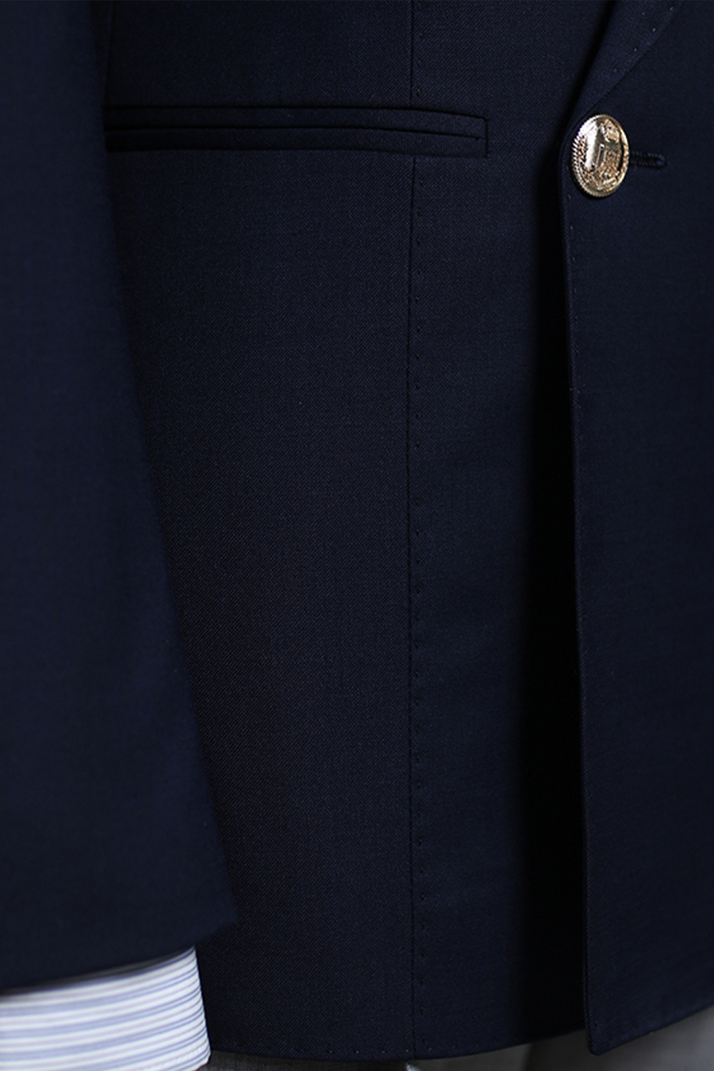 Blazer marinheiro, double breasted 4x1 com lapela peak - Navy Azul