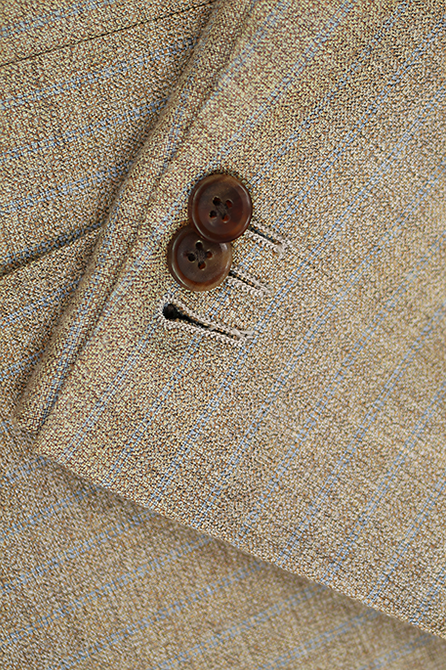 Blazer double breasted 6x2 com lapela peak, em lã, linho e seda – Páglia - Padronagem