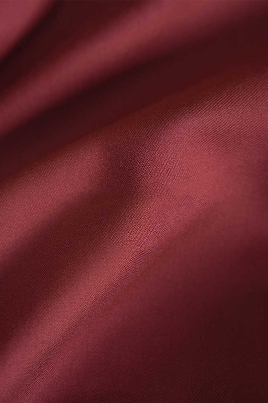 Blazer single breasted com lapela notched, 100% lã super 120'S com 17.75 µ - Vermelho Bordô