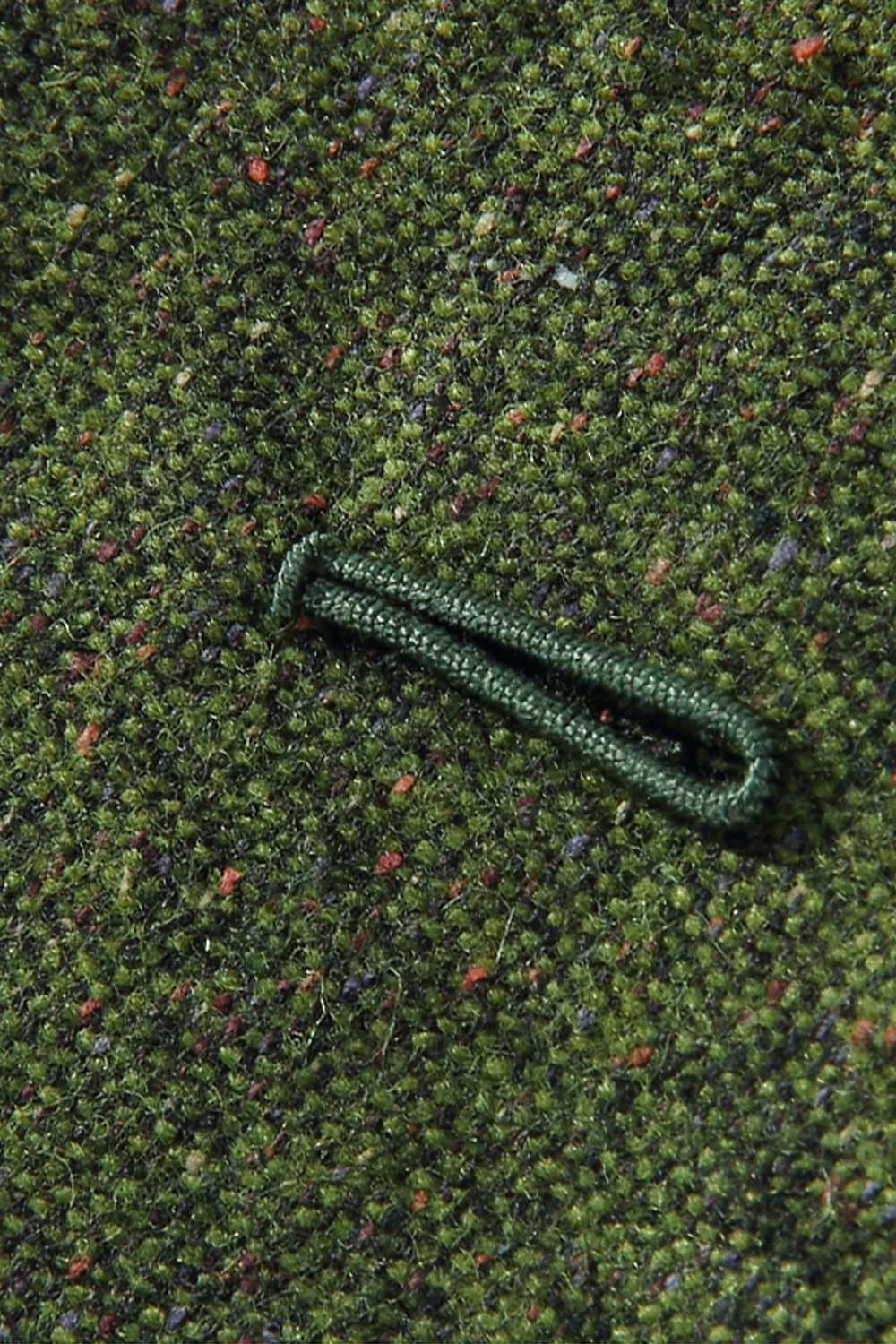 Lanifício Abraham Moon - Safari 100% lã super 100'S com 18.75 µ, com lapela notched , bolsos flap e botões capotão - Verde