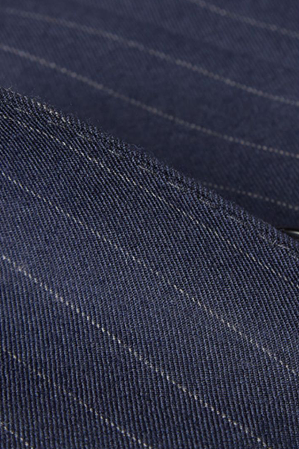 Blazer double breasted, em lã tropical com lapela peak - Risca de Giz