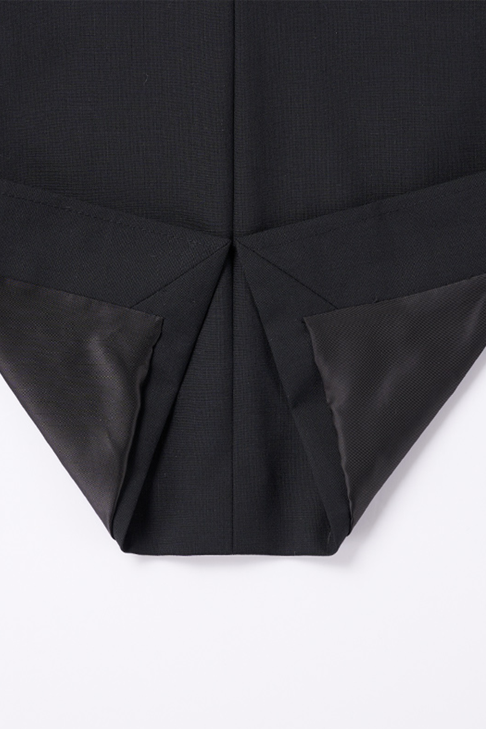 Costume single breasted, em lã merino super 110 18.25 µ com elastano, lapela notched -  Hands-on Preto