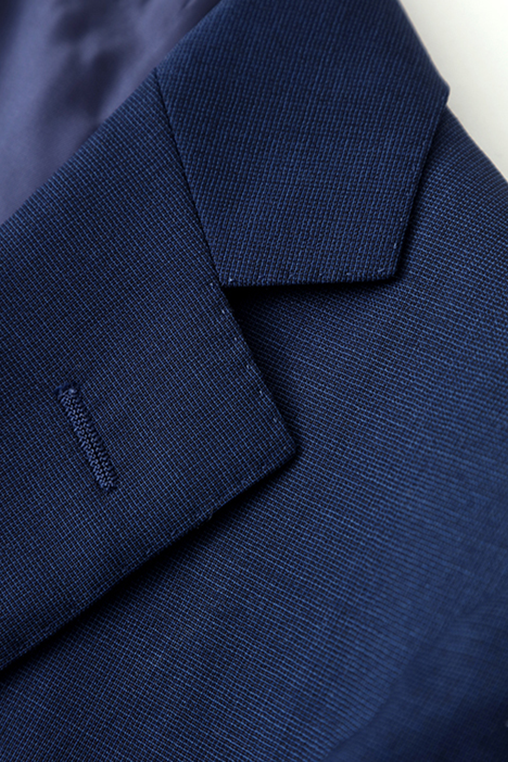 Lanifício Vitale Barberis Canonico - Costume desestruturado, single breasted em lã merino 130’s com 17.25 µ, lapela notched - Azul marinho