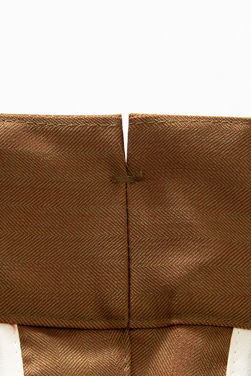 Tombolini - Calça de modelagem italiana, em lã GUABELLO 130's 17.25 micron com ajustadores laterais - Telha