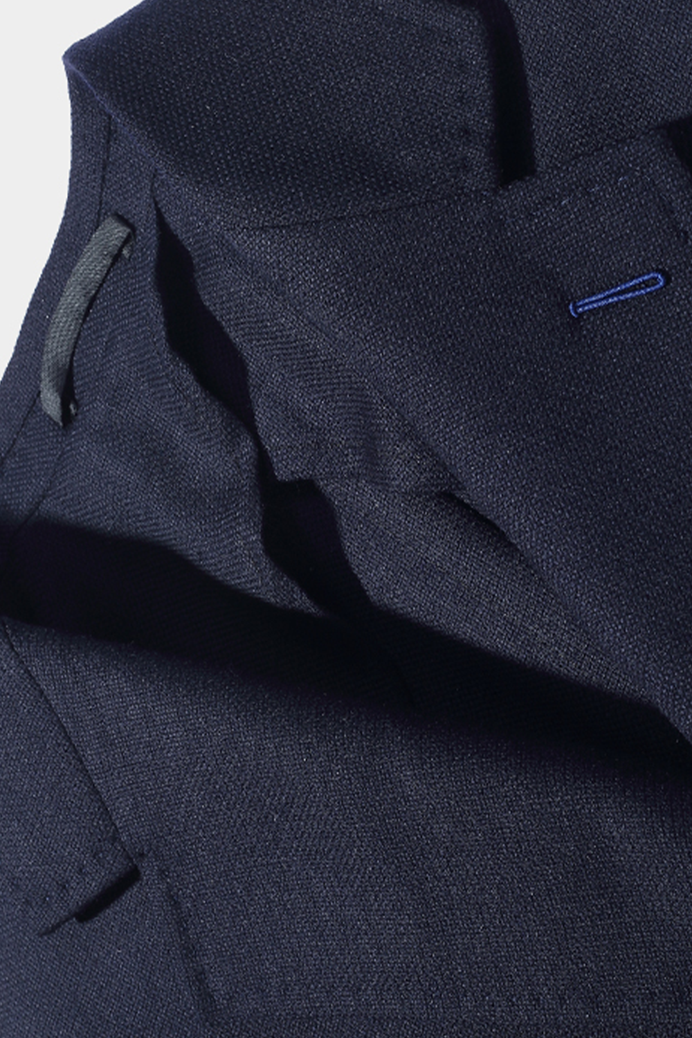 Lanifício Ermenegildo Zegna - Blazer desestruturado single breasted com lapela notched, em lã super 140'S, 16.75 µ - Azul marinho