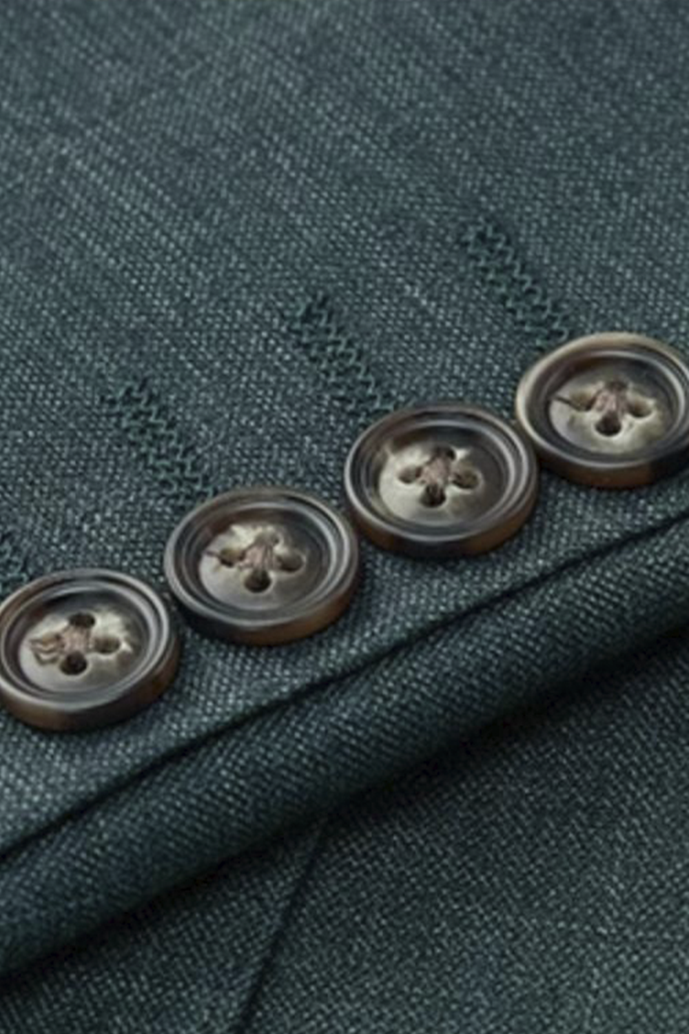 Costume single breasted em poliviscose, com lapela notched- Verde