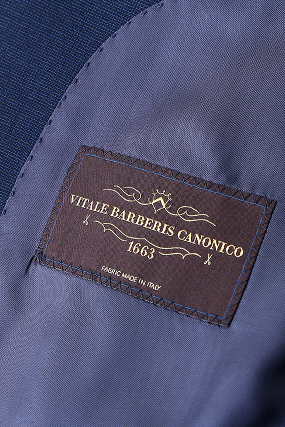 Lanifício Vitale Barberis Canonico - Costume desestruturado, single breasted em lã merino 130’s com 17.25 µ, lapela notched - Azul marinho