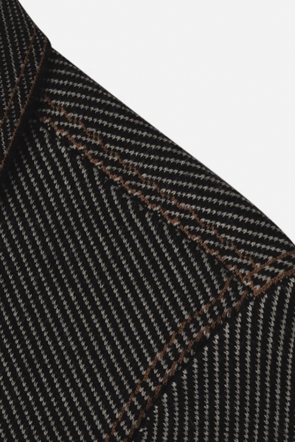 Jaqueta alfaiataria workwear, curta, com lapela e bolsos frontais - Sarja Mista
