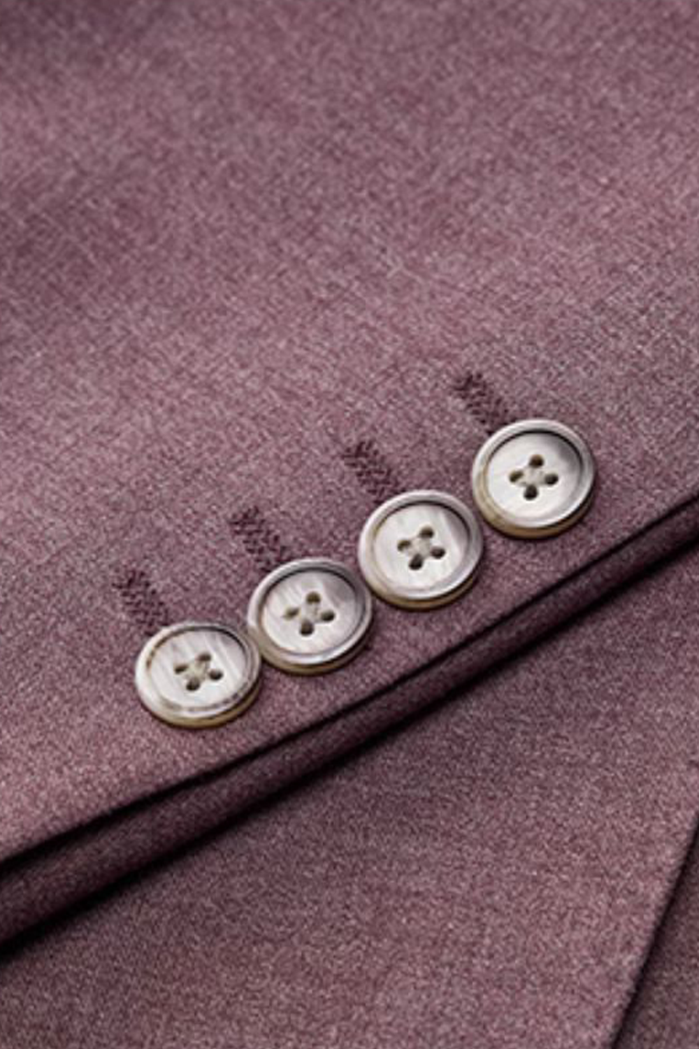 Costume single breasted em poliviscose, com lapela peak- Vinho
