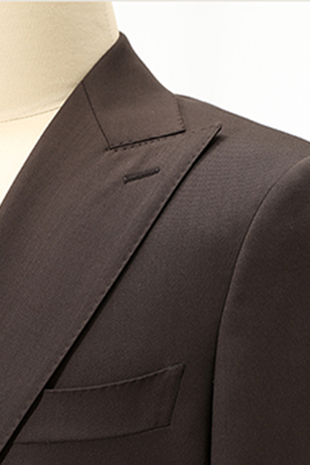 Lanifício Tollegno 1900 - Costume em lã merino, double breasted 6x2, half canvas com lapela peak