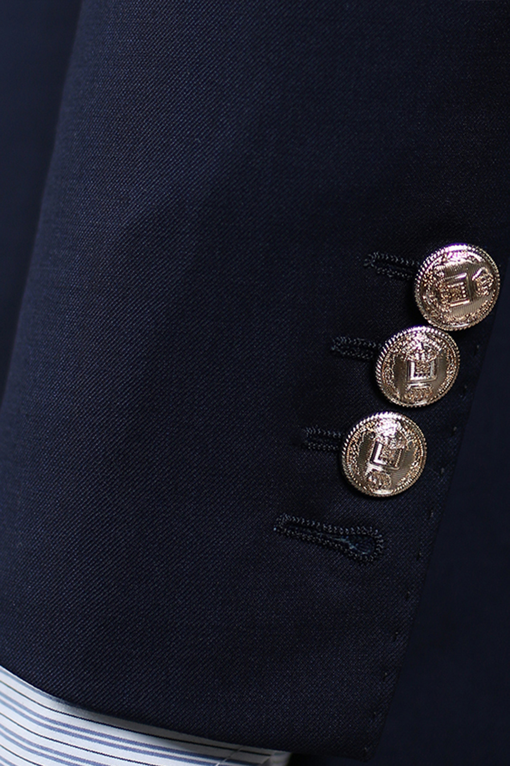 Blazer marinheiro, double breasted 4x1 com lapela peak - Navy Azul