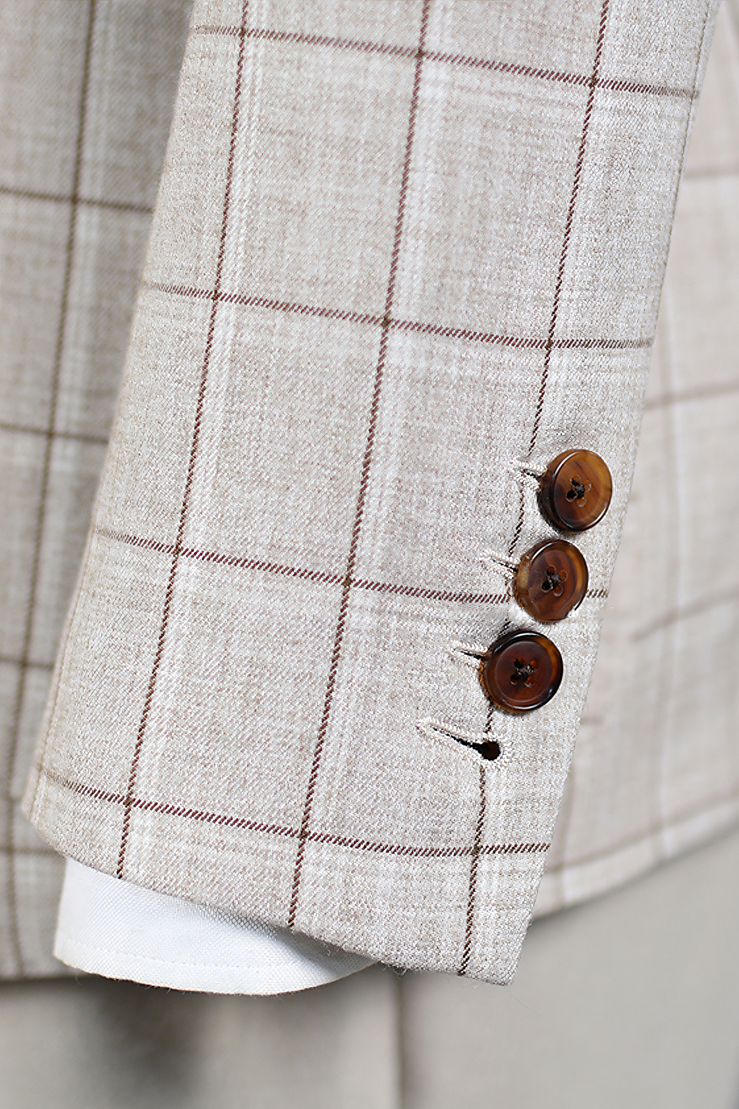 Blazer single breasted com lapela notched - Ghiaccio Padronagem