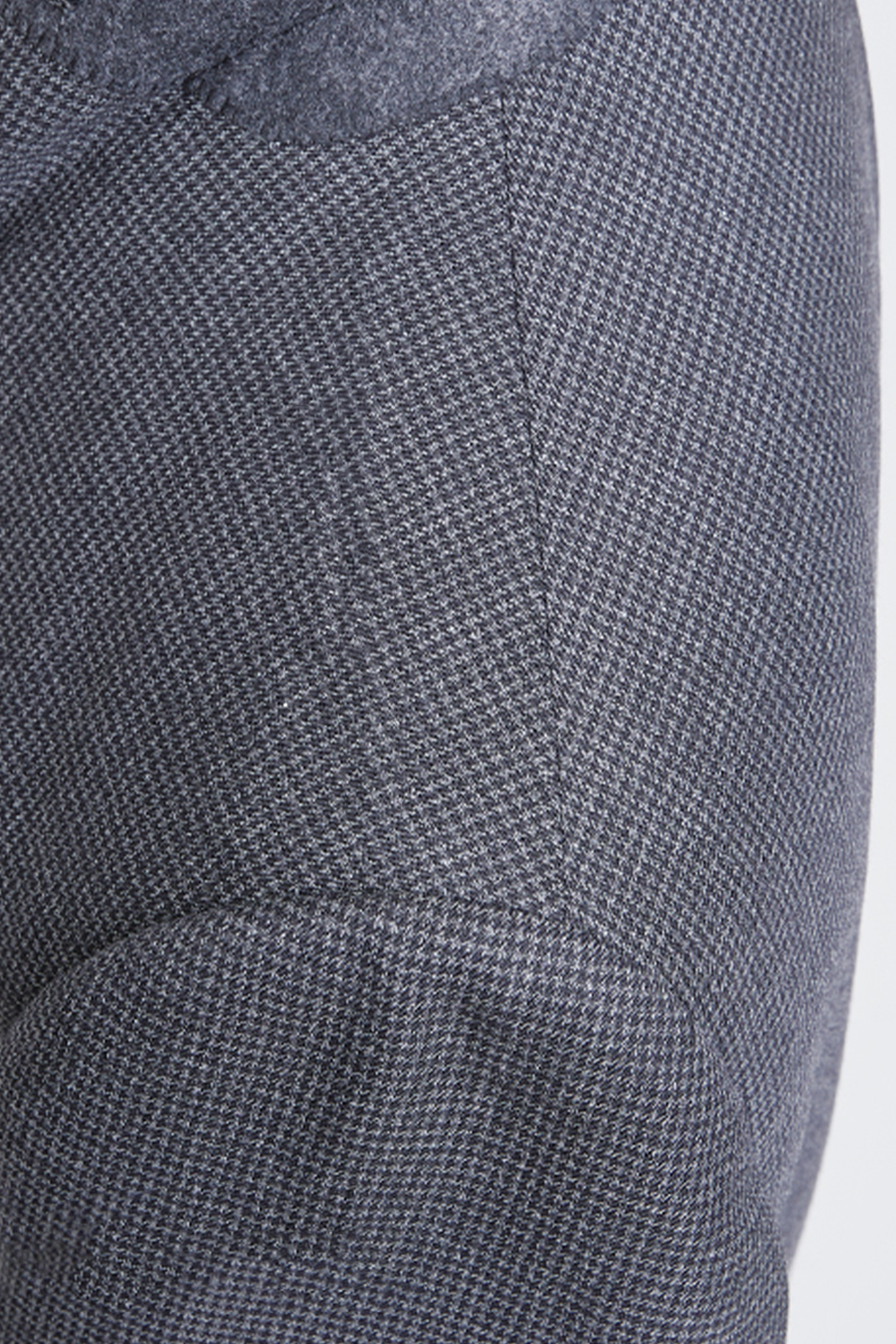 Costume double breasted 4x1 com lapela peak large, 100% lã super 120'S com 17.75 µ - Cinza padronagem