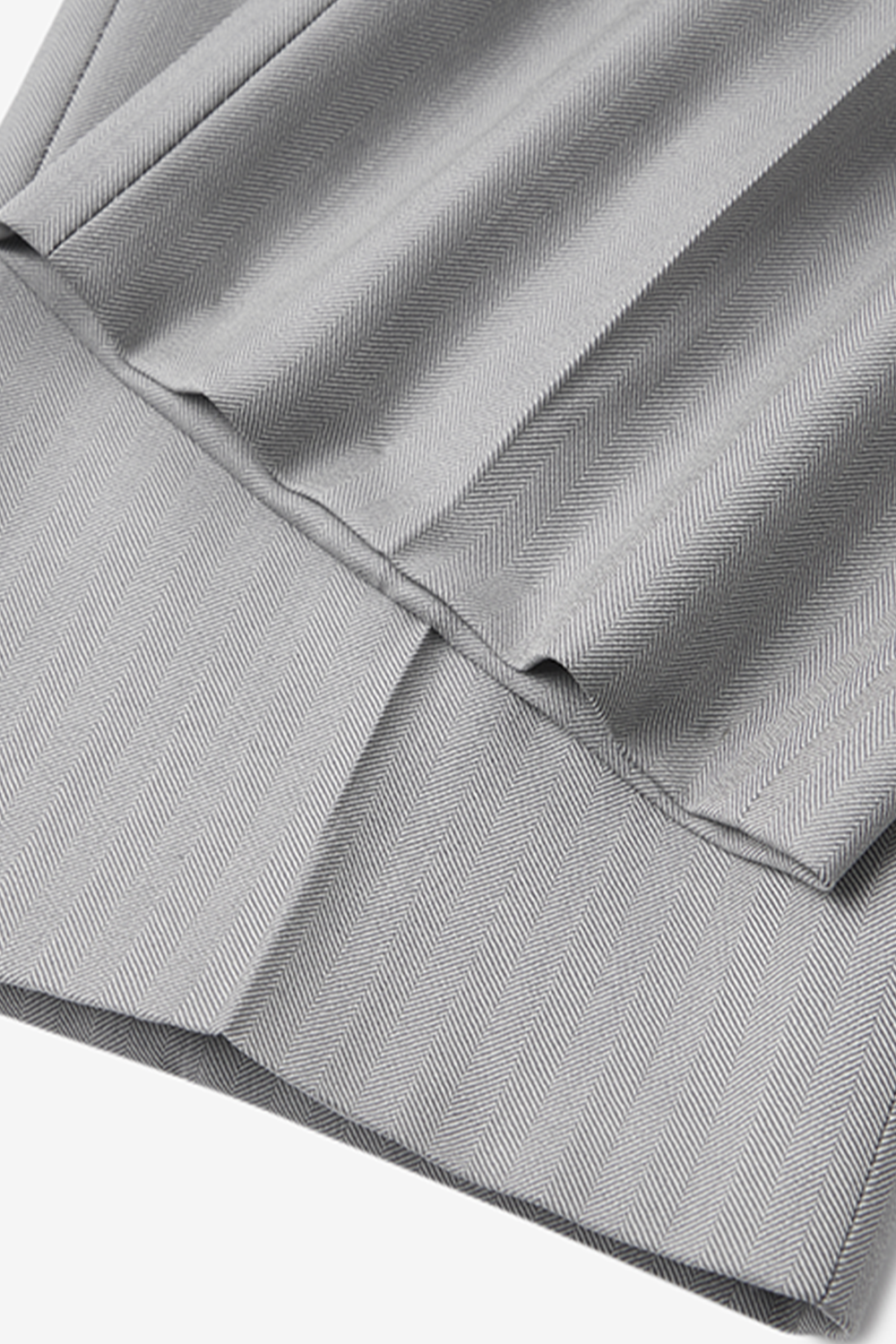 Lanifício Drago - Calça de modelagem italiana, em lã merino 130's 17.25 micron, com ajuste lateral - Silver