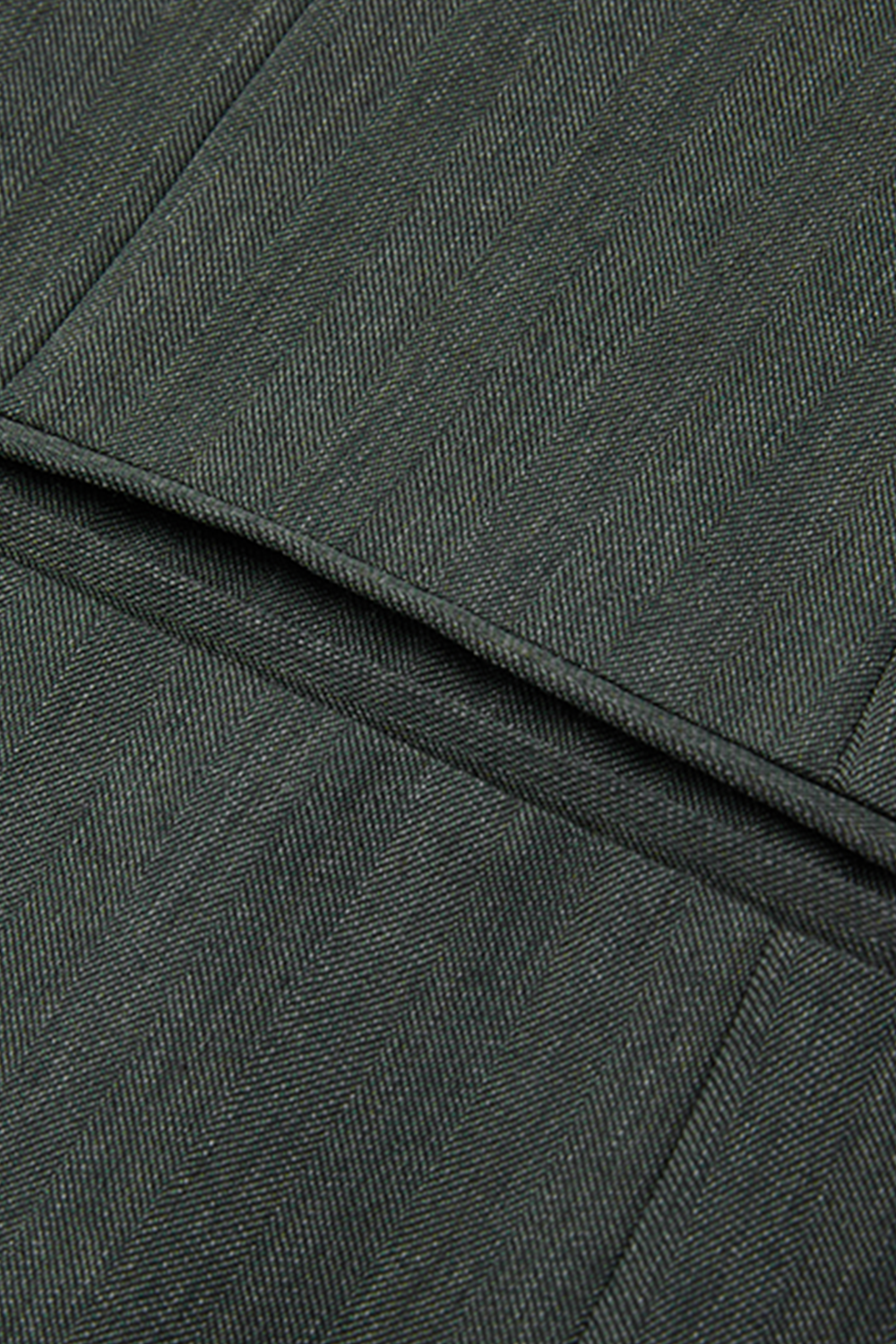 Lanifício Rogna - Costume single, lapela notched, em lã merino com seda - Verde Escuro