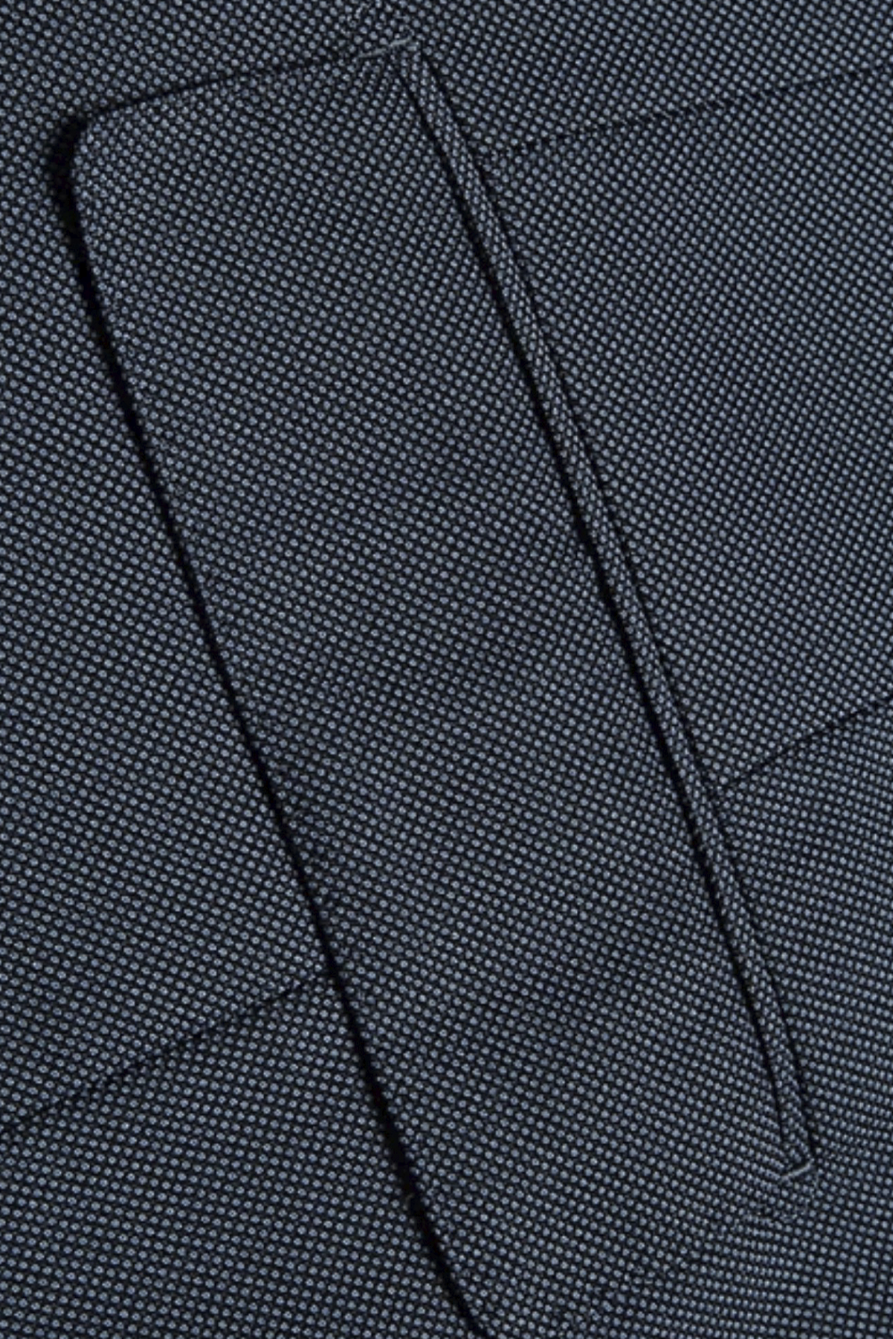 Costume double breasted 6x2, em poliviscose e elastano, com lapela peak - Azul marinho