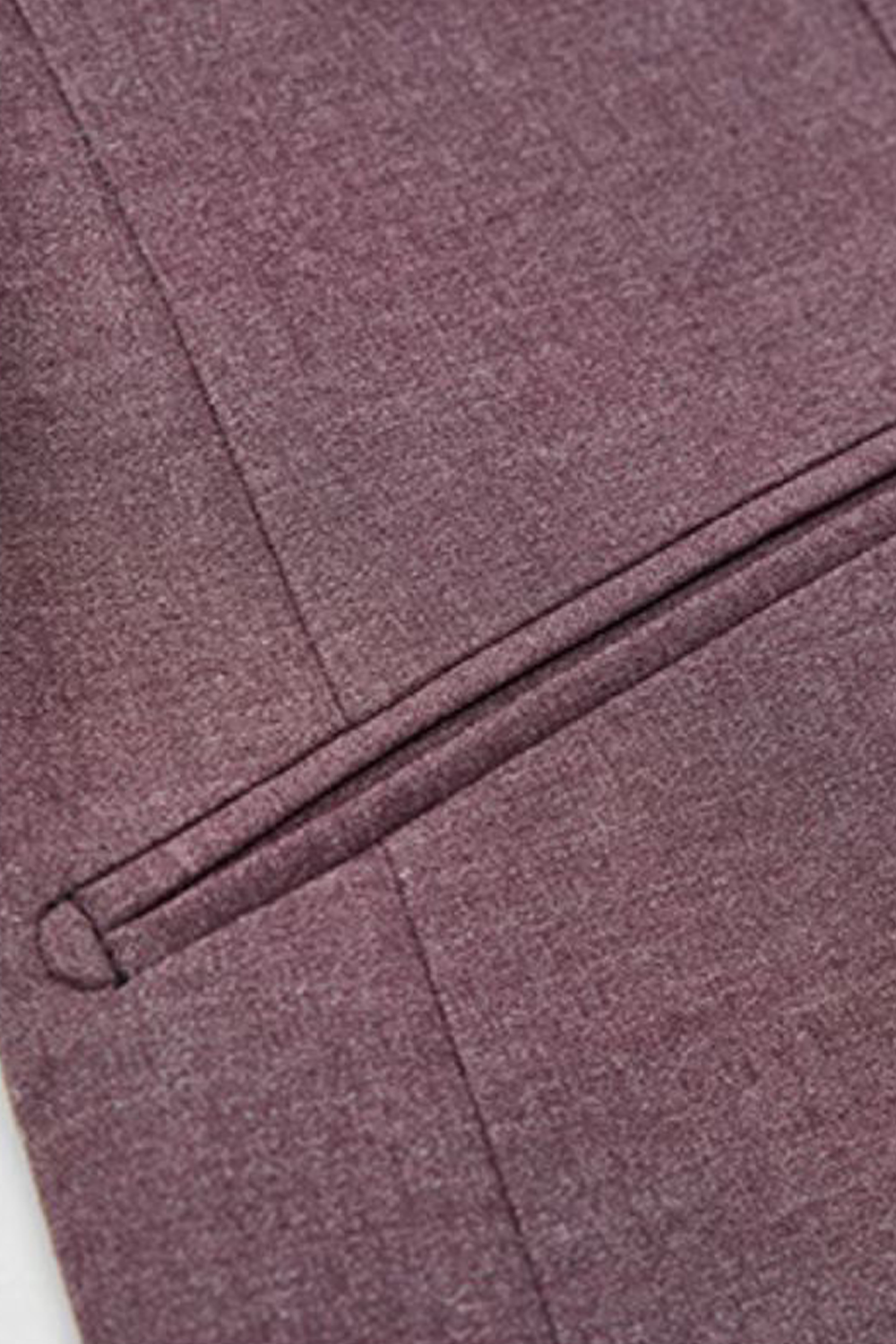 Costume single breasted em poliviscose, com lapela peak- Vinho