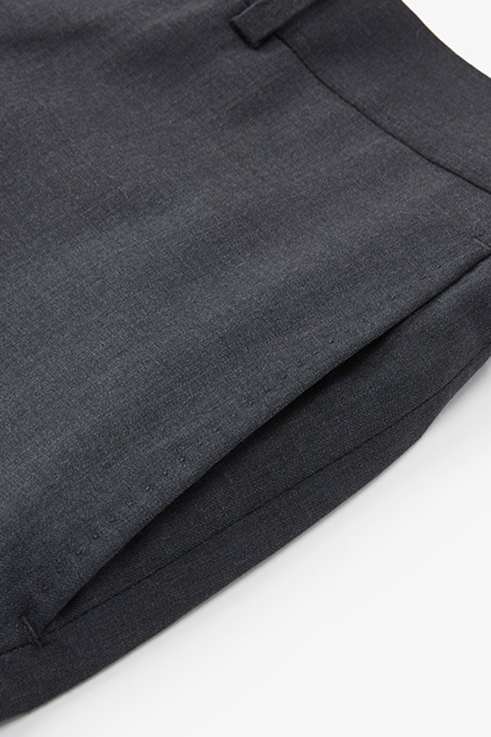 Costume half canvas, double breasted 6x2 com lapela peak, 100% lã super 120'S com 17.75 µ - Cinza escuro