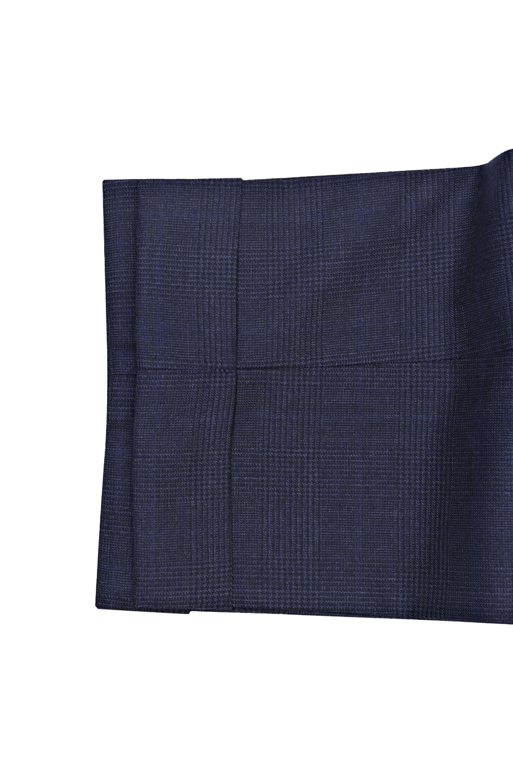 Lanifício T.Ingeniator - Calça em lã merino super 120's, 17.75µ, com ajuste lateral - Azul Príncipe de Gales