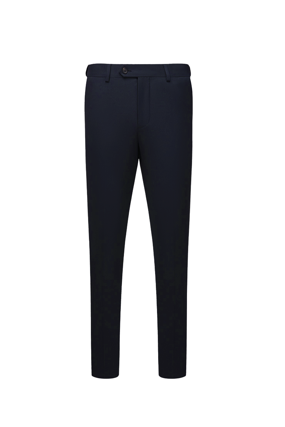 Calça de alfaiataria, em lã merino super 120's, 17.75µ, cintura alta, com passantes para cinto - Preta