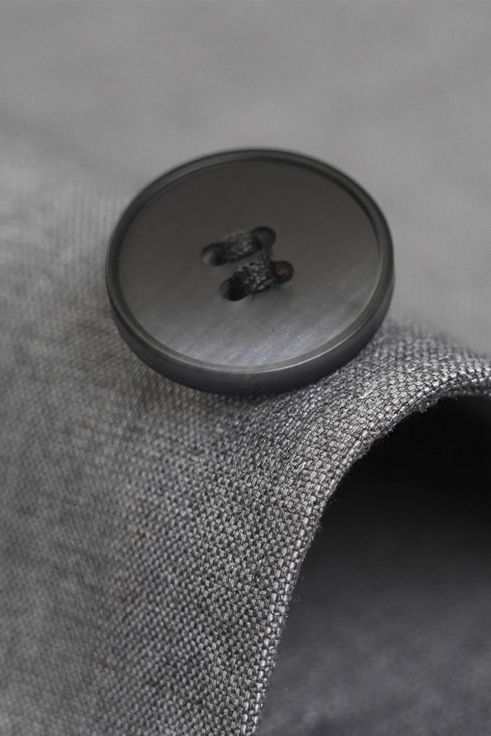 Blazer Easy Care (antimassado), desestruturado, single breasted, com lyocell e lapela notched - Cinza BPN