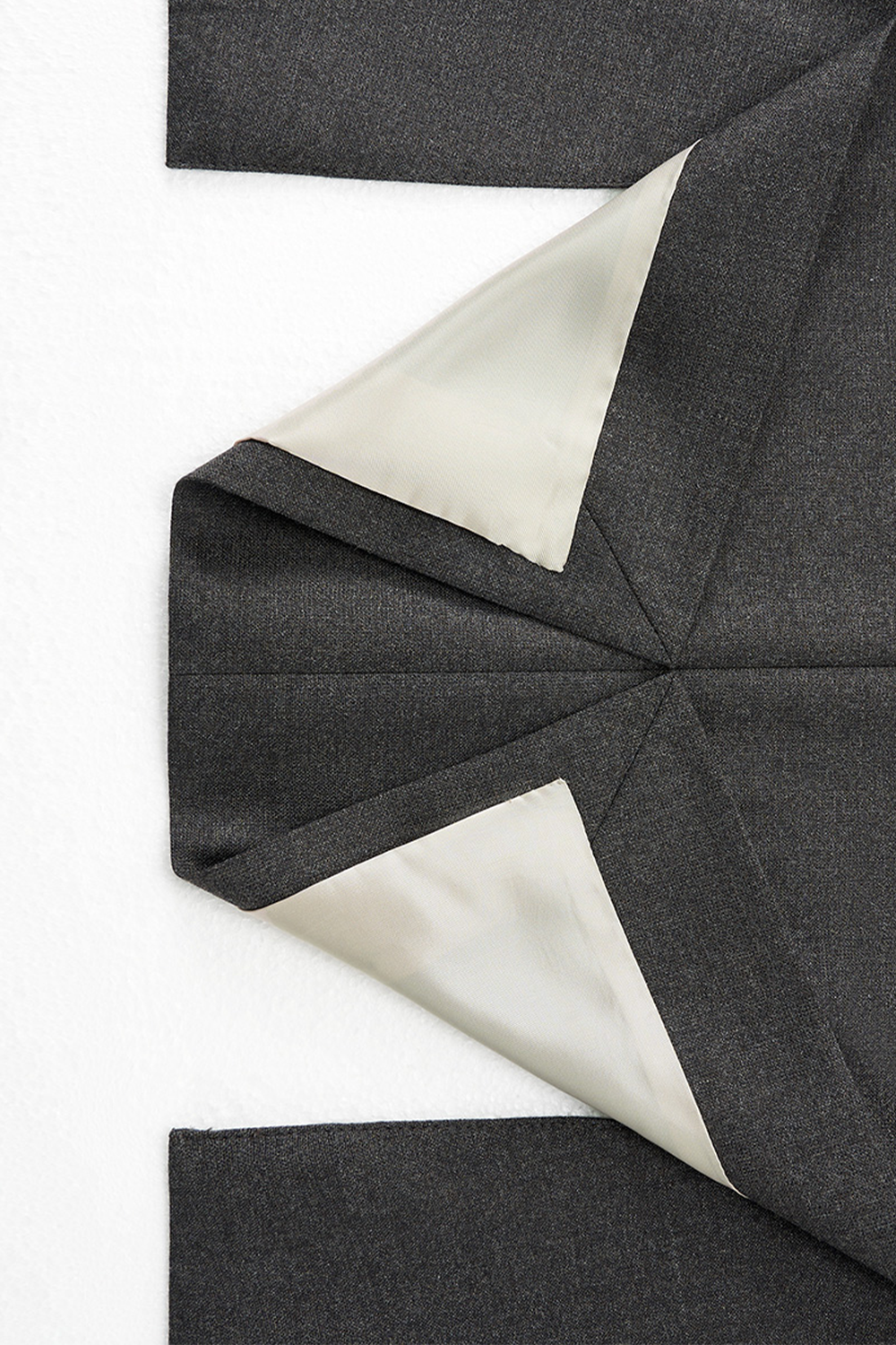 Lanifício Vitale Barberis Canonico - Costume single breasted, half canvas, lapela notched, em lã merino super 110 18.25 µ - Cinza Sândalo