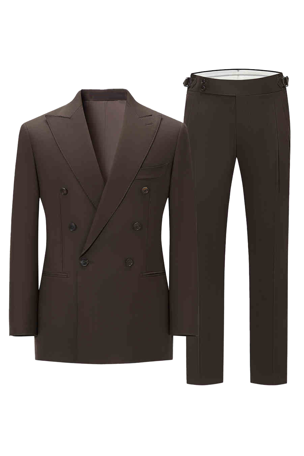 Lanifício Tollegno 1900 - Costume em lã merino, double breasted 6x2, half canvas com lapela peak