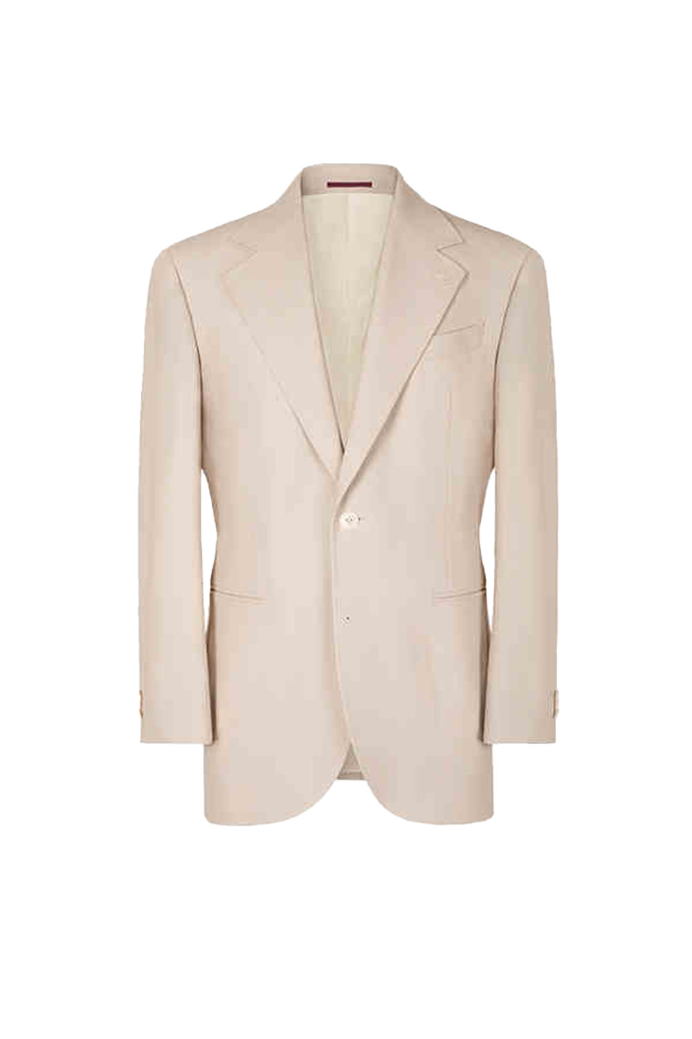 Blazer single breasted com lapela notched, 100% lã high twist, super 100'S com 18.75 µ - Salmão