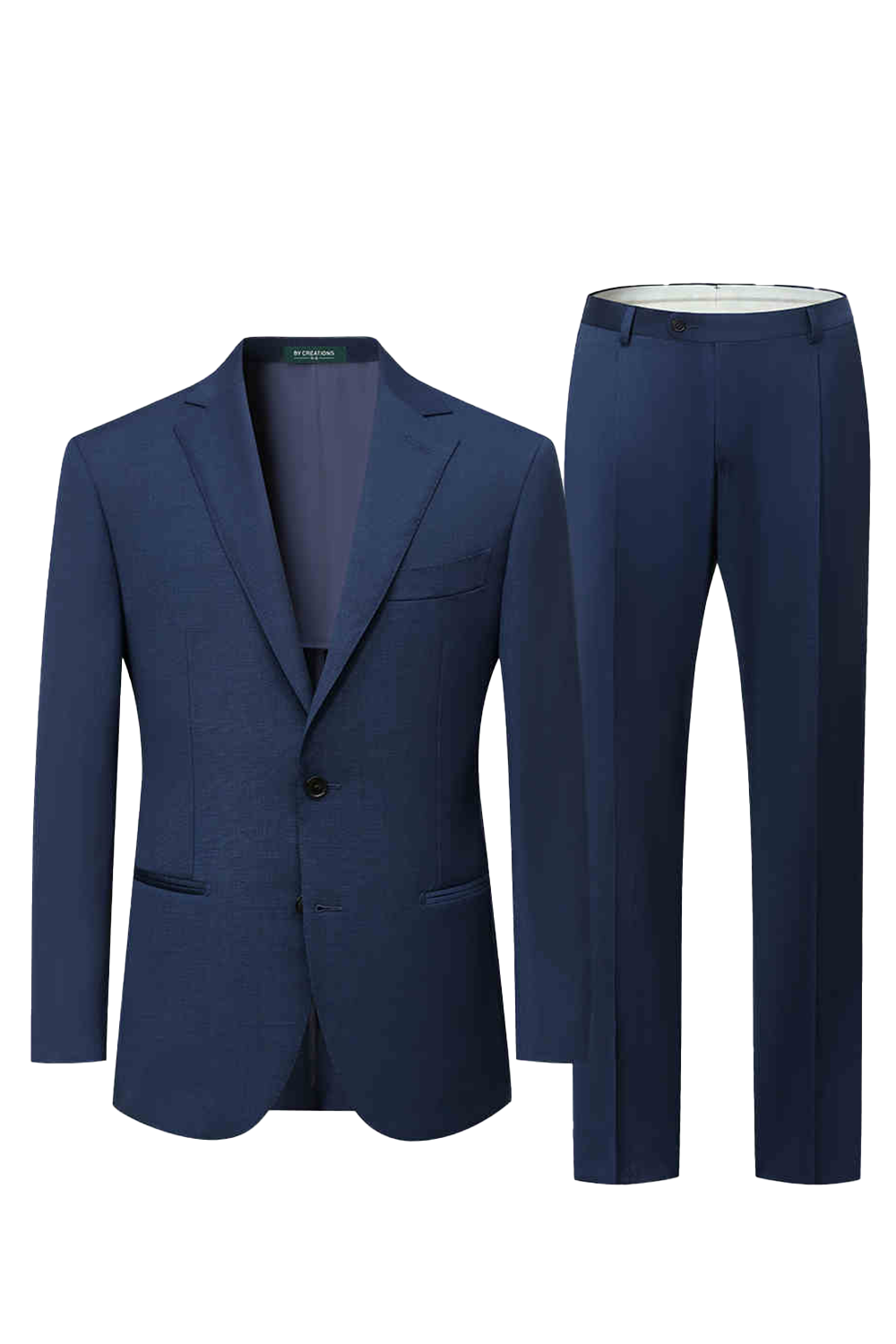 Lanifício Vitale Barberis Canonico - Costume desestruturado, single breasted em lã merino 130’s com 17.25 µ, lapela notched - Azul marinho