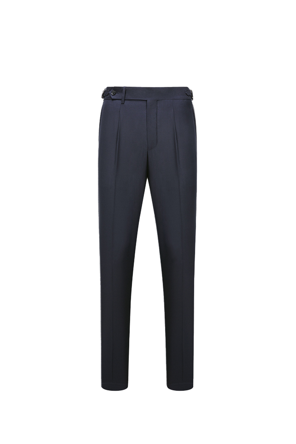 Lanifício Vitale Barberis Canonico - Calça em modelagem italiana, em lã merino 110'S, 18.25 µ, cintura alta, com ajustadores laterais - 3 Cores