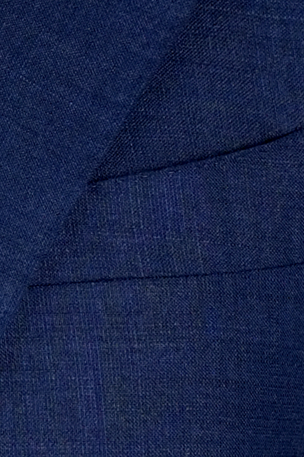 Blazer desestruturado single breasted, em lã, linho, seda e fibra de bambu, com lapela notched - Azul marinho BPN