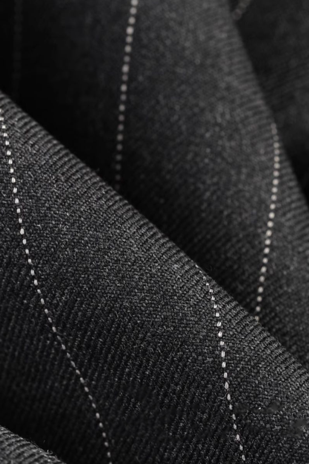 Lanifício Vitale Barberis Canonico - Costume double breasted 6x2, half canvas, lapela peak, em lã merino super 110 18.25 µ - Cinza noturno (VBC)
